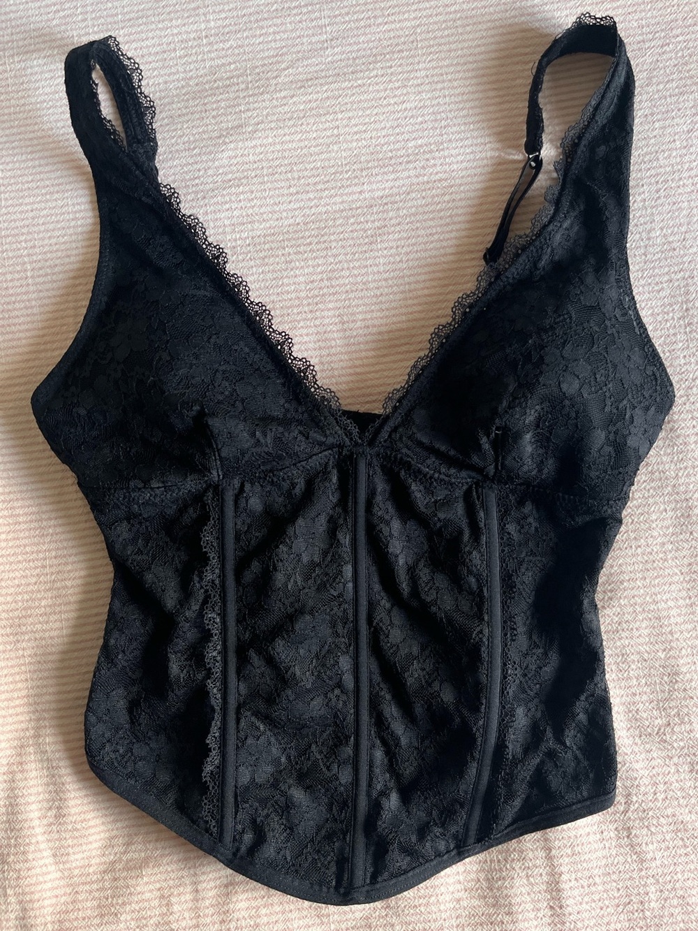 Garage Black Corset Top